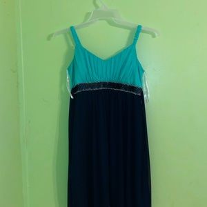 Green/ Navy blue dress,very cute
